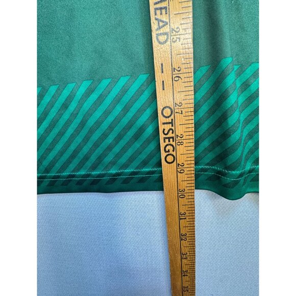 Puma Mens DryCell Soccer T-Shirt Size XL Green Striped Sportswear Short Sleeve - Picture 9 of 12